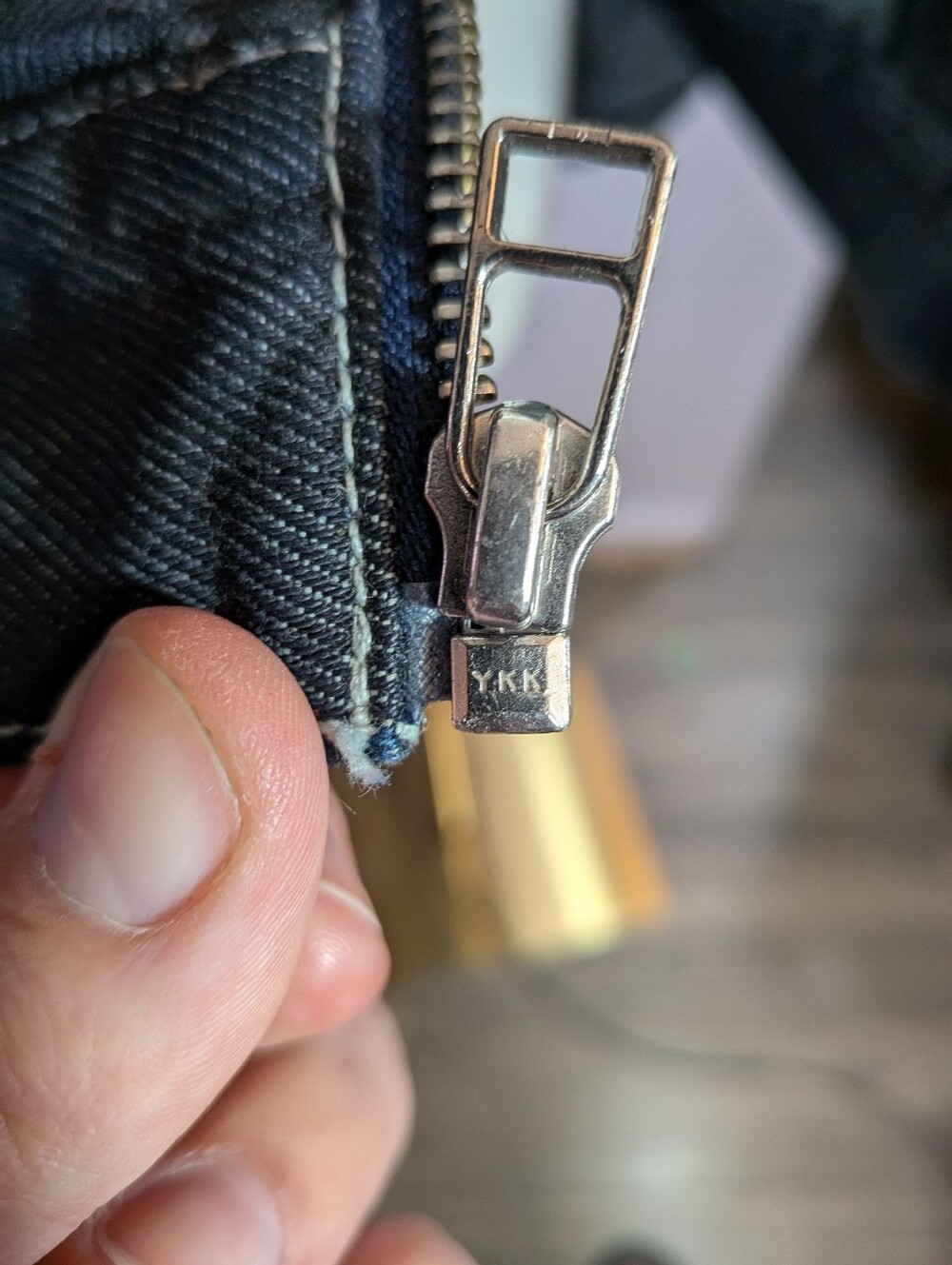 🔥RARE Levi's Made & Crafted Walter Denim Harrington Jacket Dark Indigo LMC 🔥 - Picture 11 of 16